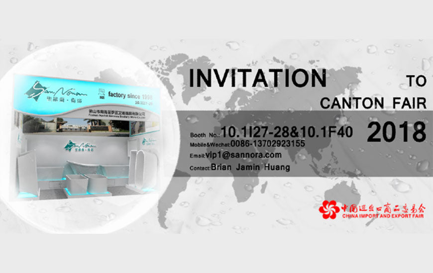 Warmly welcome to visit SANNORA sanitary ware in the 123rd Canton Fair