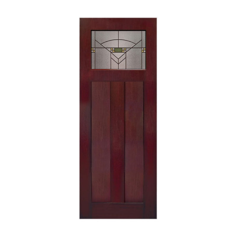 6'8"Mahogany Grain (MAH-CRF2215FG) 33¾", 35¾" × 79" Fiberglass Door