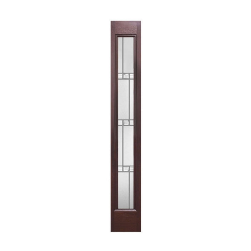6'8" Mahogany Grain Rustic Panel (MAH-FSL0764FG) 11¾", 13¾" × 79" Fiberglass Door