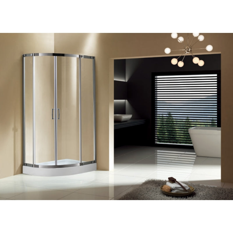 Sector Shape Shower Enclosure made of High-Quality Sanitary Grade Tempered Glass LBS7490